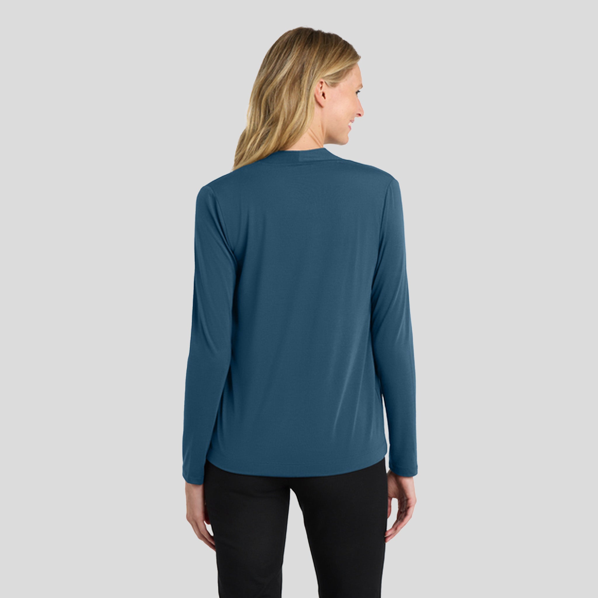 Women's Concept Open Cardigan | Dusty Blue