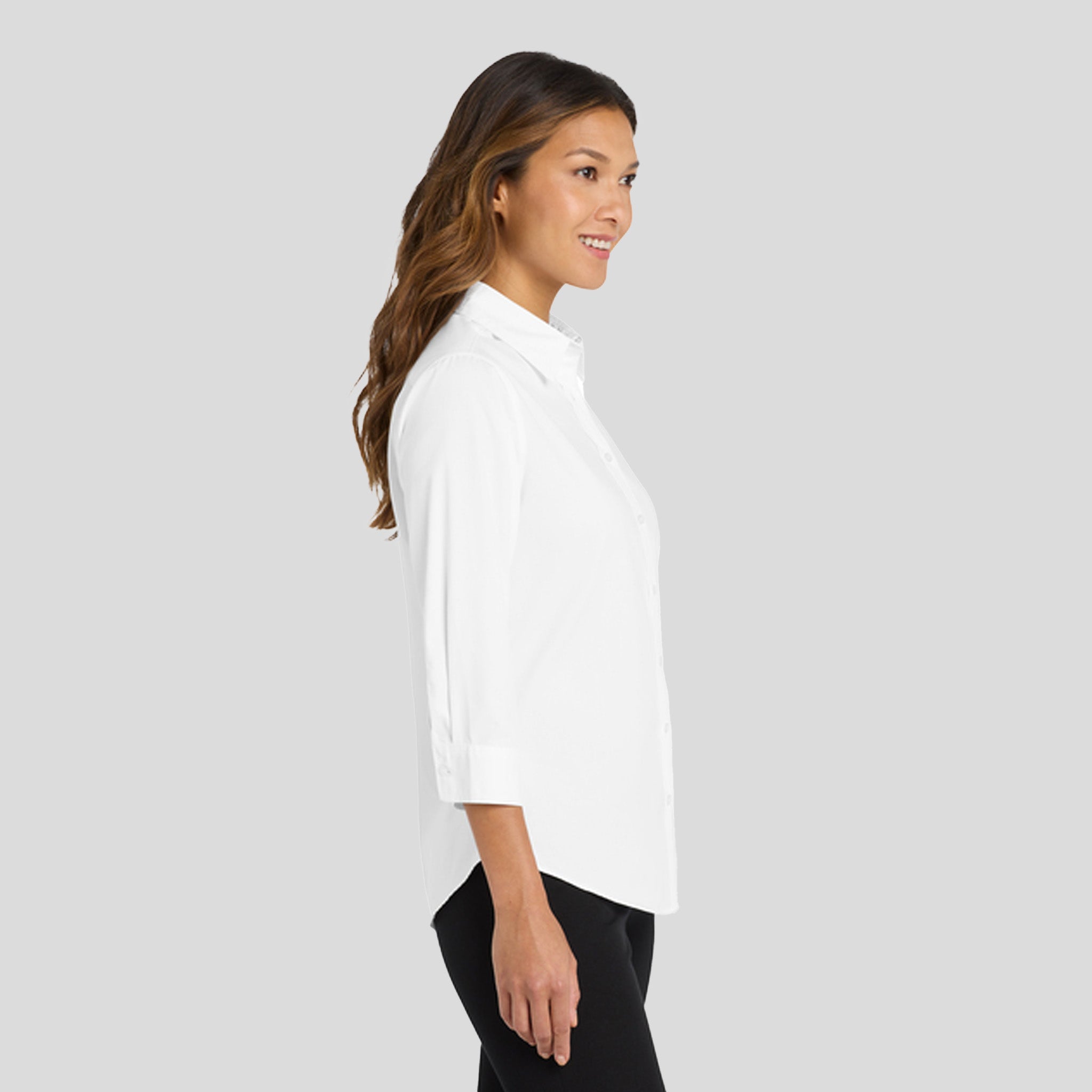 Women's 3/4-Sleeve Easy Care Shirt | White