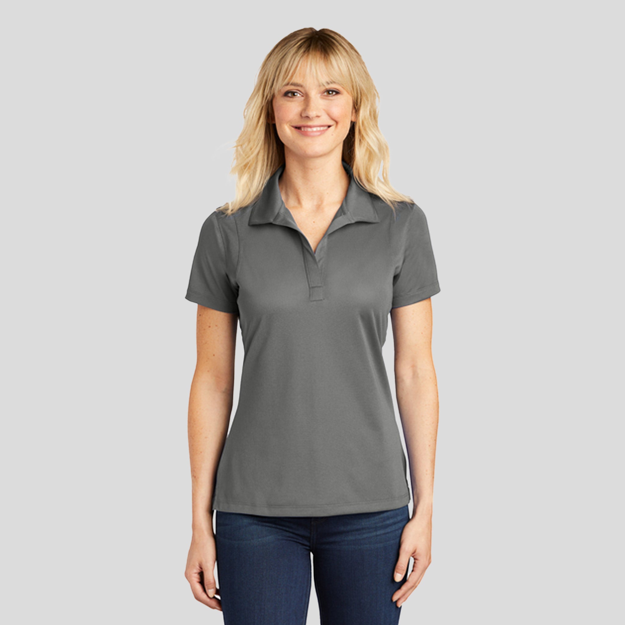 Women's Micropique Sport-Wick® Polo | Grey Concrete