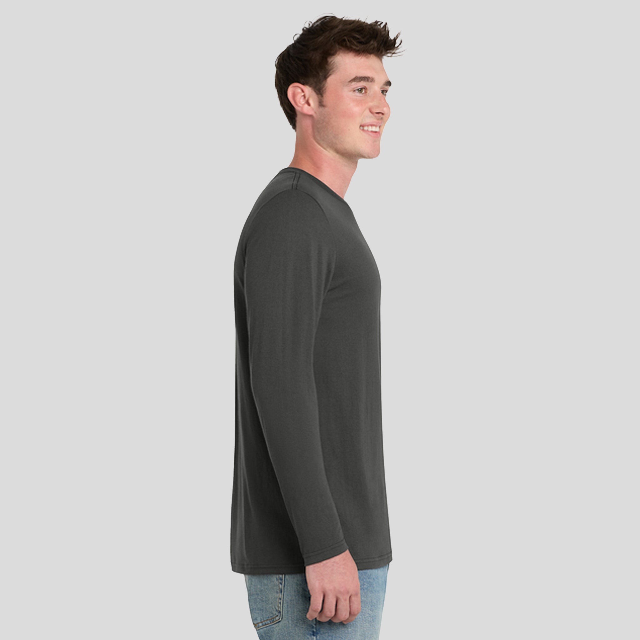 Tri-Blend Long Sleeve Tee | Coal Grey