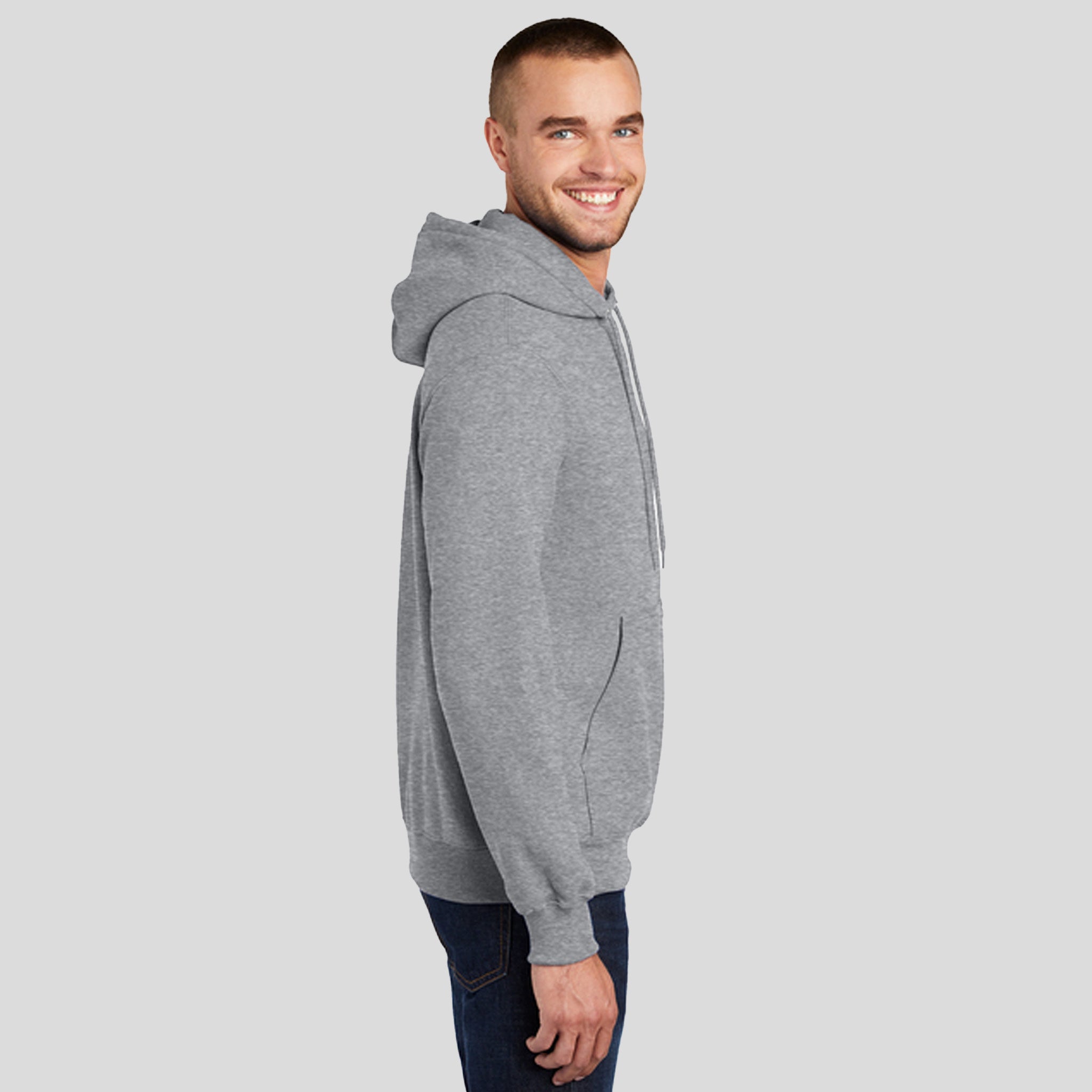 Tall Essential Fleece Pullover Hooded Sweatshirt | Athletic Heather