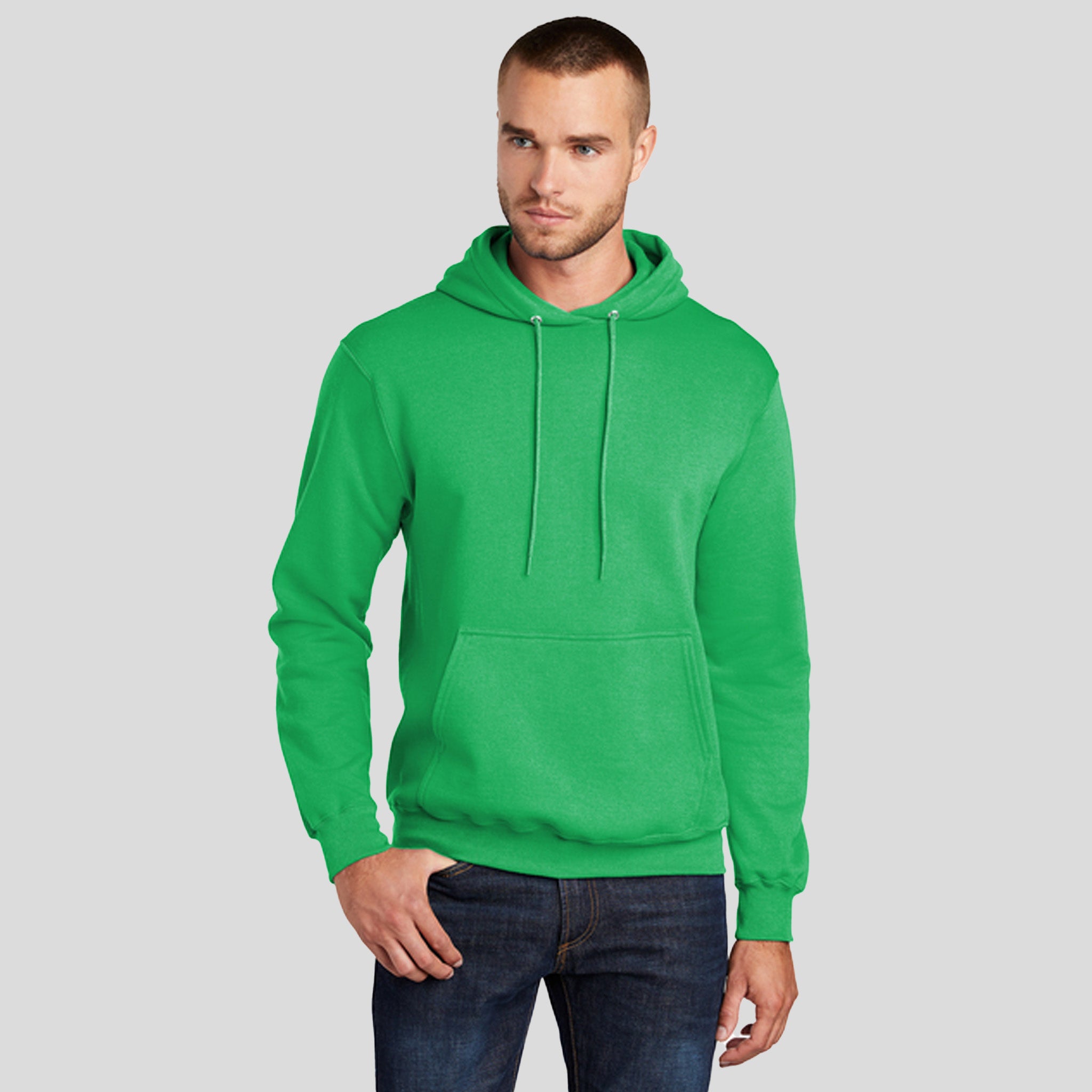 Core Fleece Pullover Hooded Sweatshirt | Clover Green