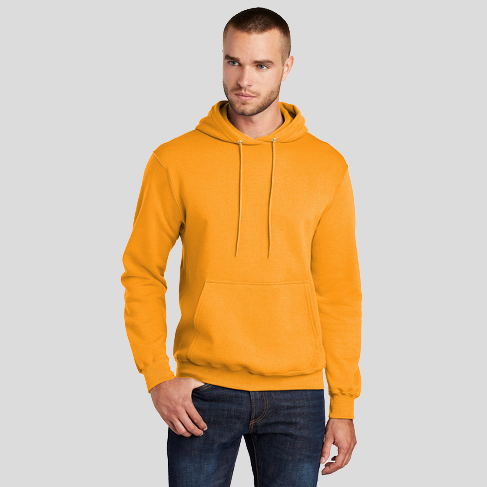 Core Fleece Pullover Hooded Sweatshirt | Gold