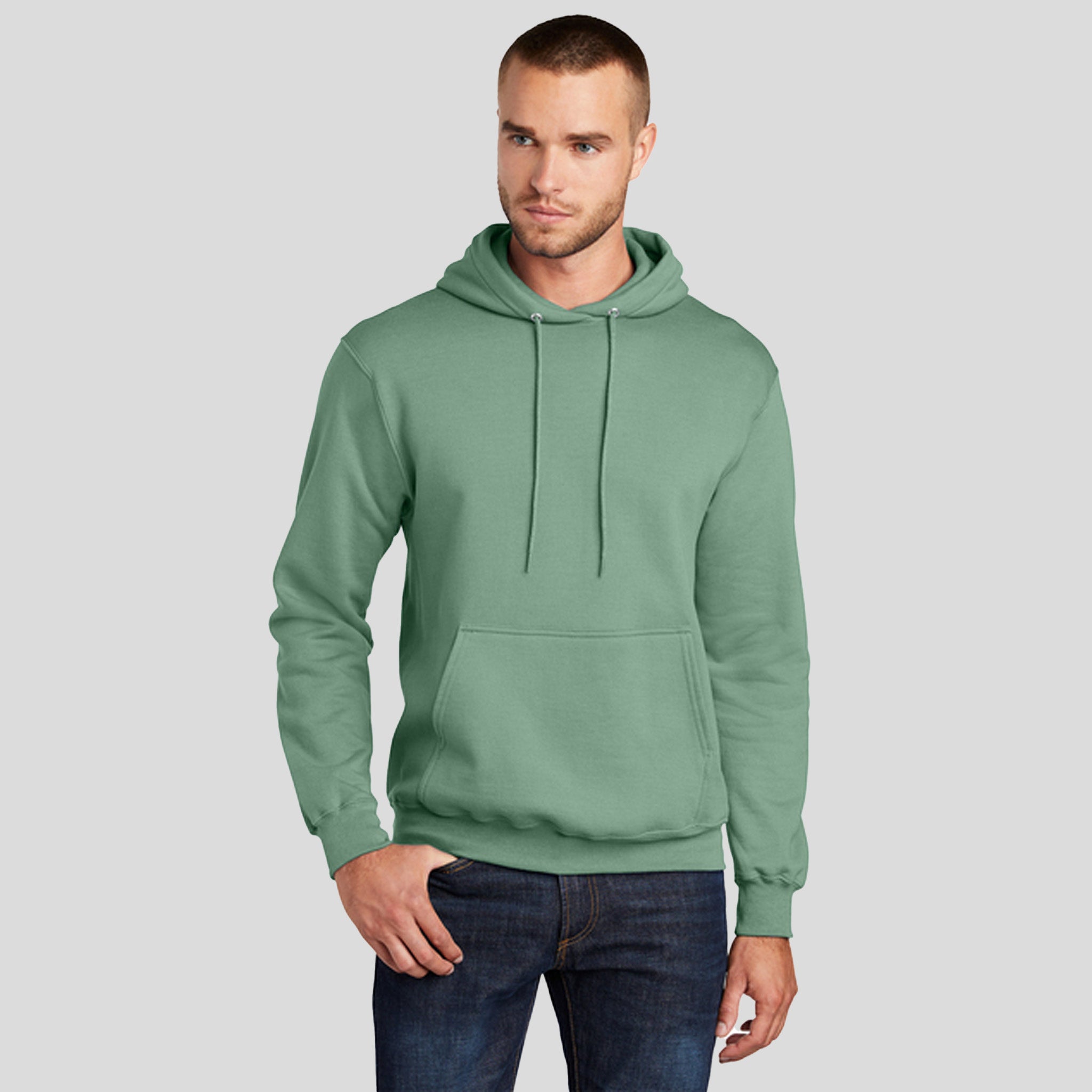 Core Fleece Pullover Hooded Sweatshirt | Laurel Green