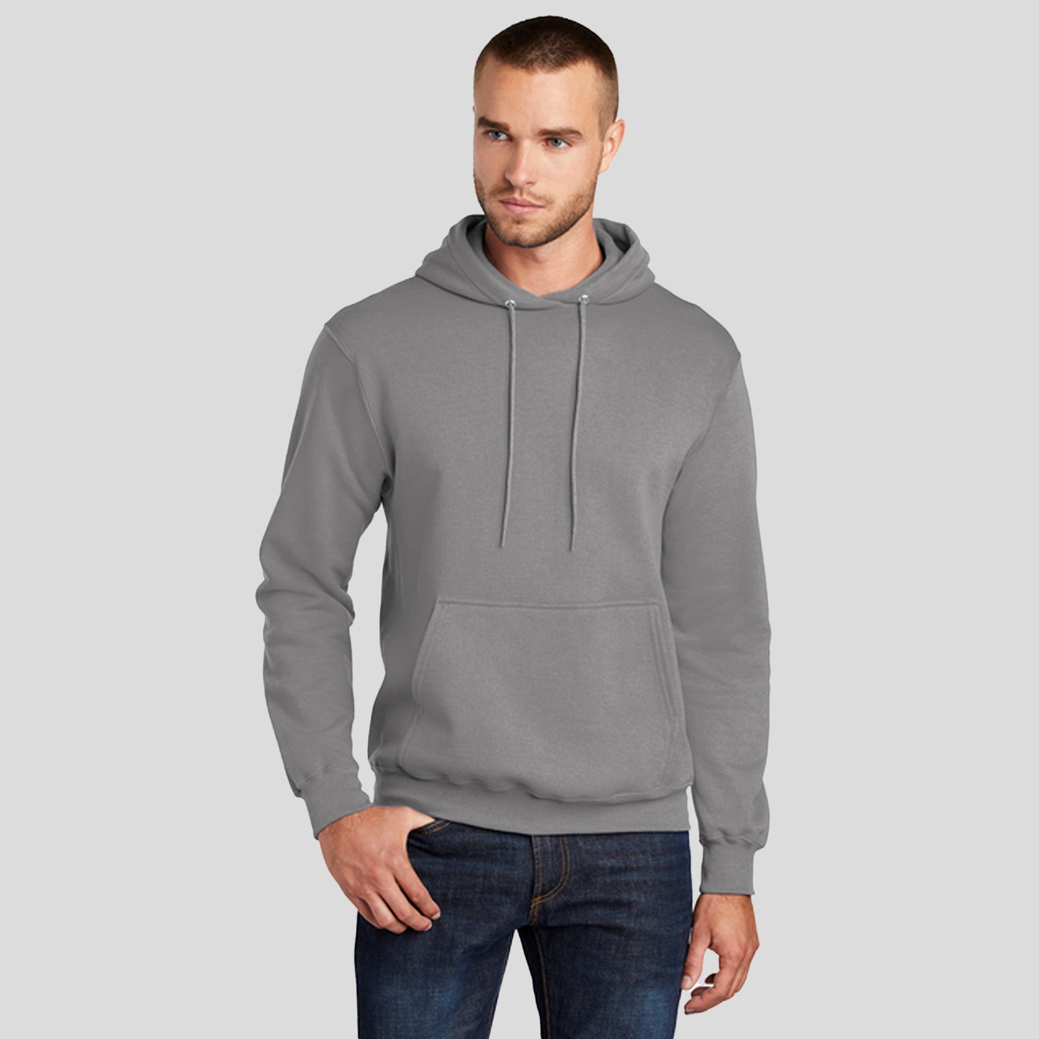 Core Fleece Pullover Hooded Sweatshirt | Medium Grey