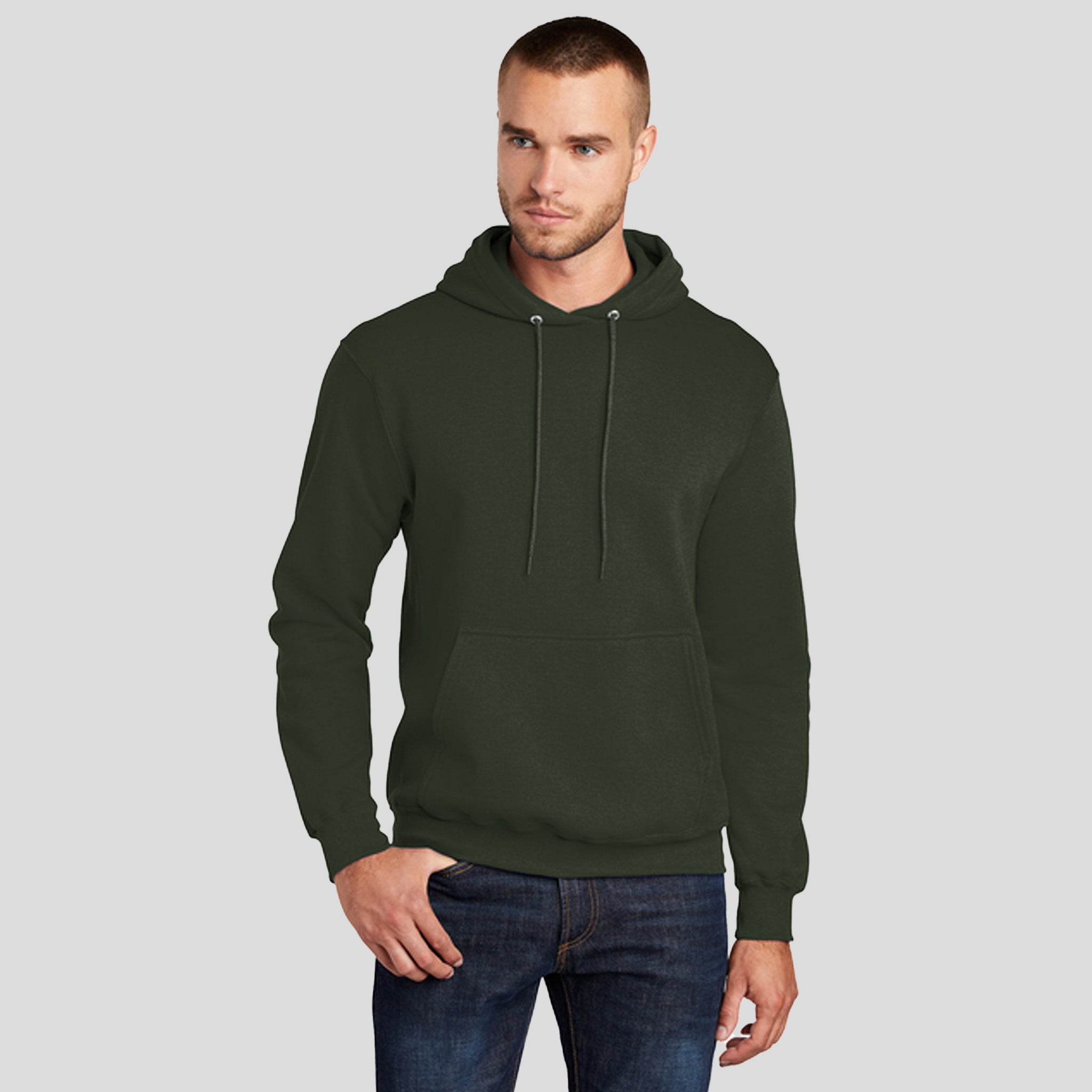 Core Fleece Pullover Hooded Sweatshirt | Olive