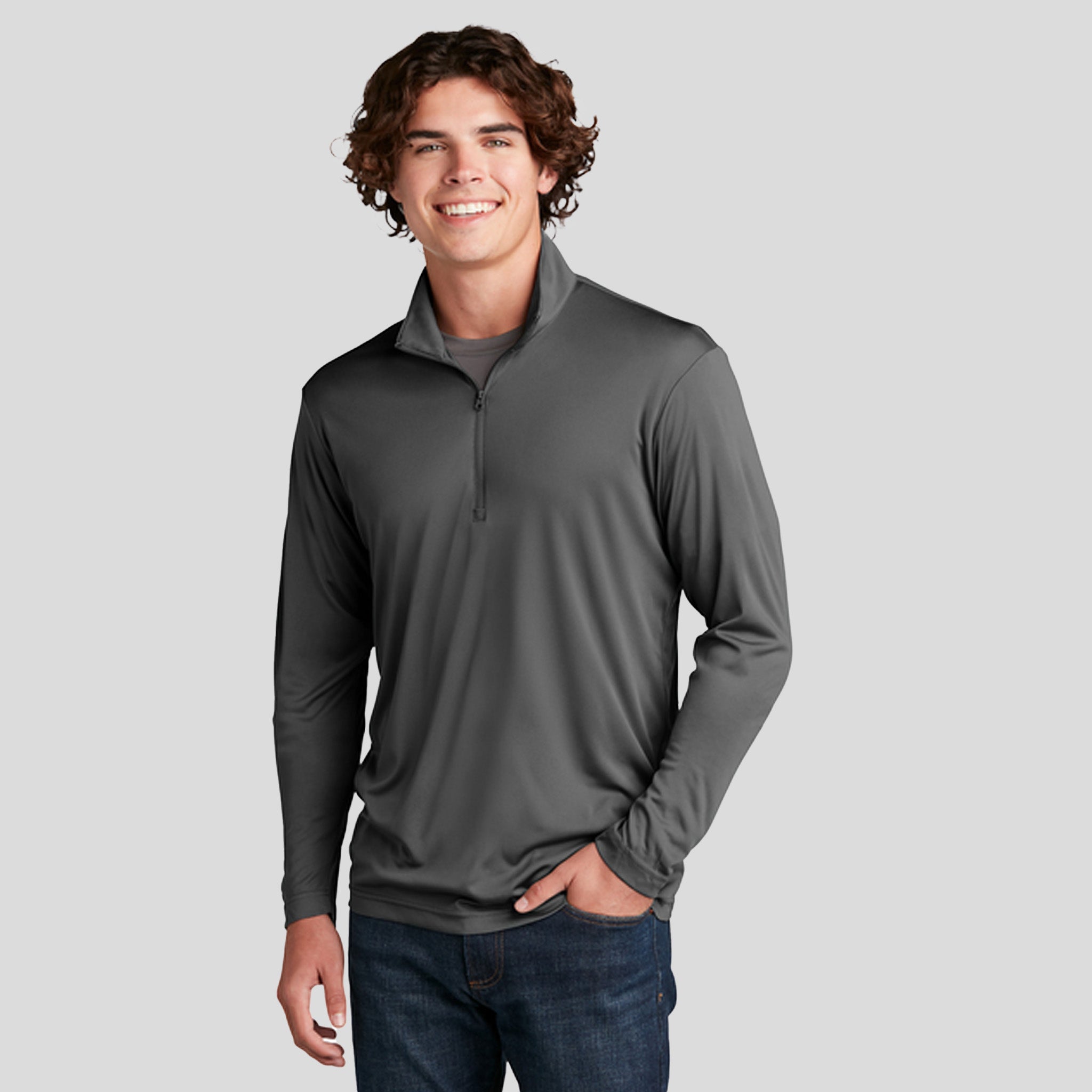 PosiCharge® Competitor™ 1/4-Zip Pullover | Iron Grey