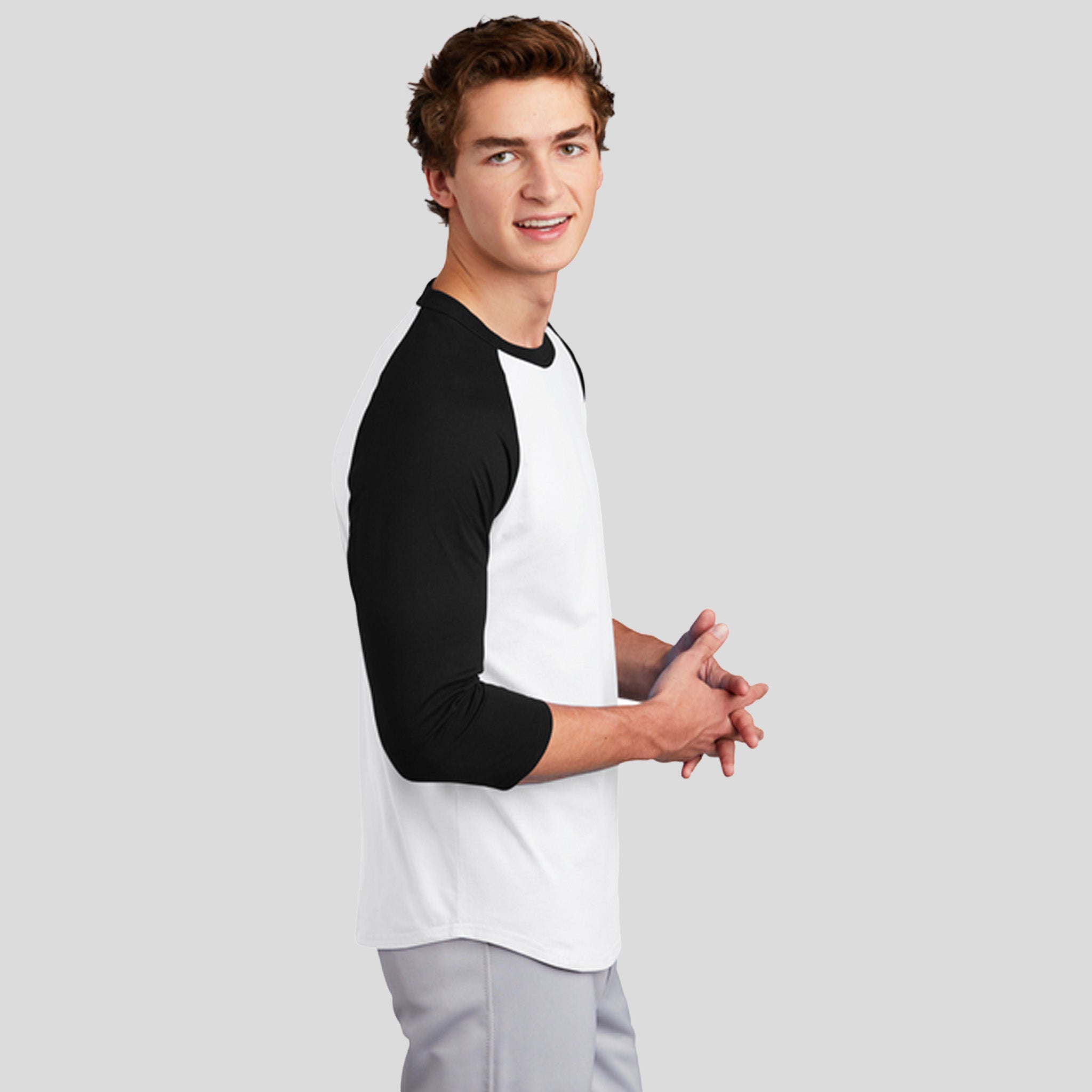 Colorblock Raglan Jersey | White/Black