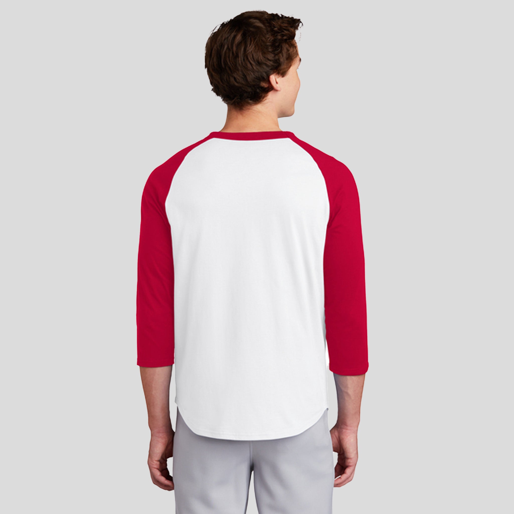Colorblock Raglan Jersey | White/Red
