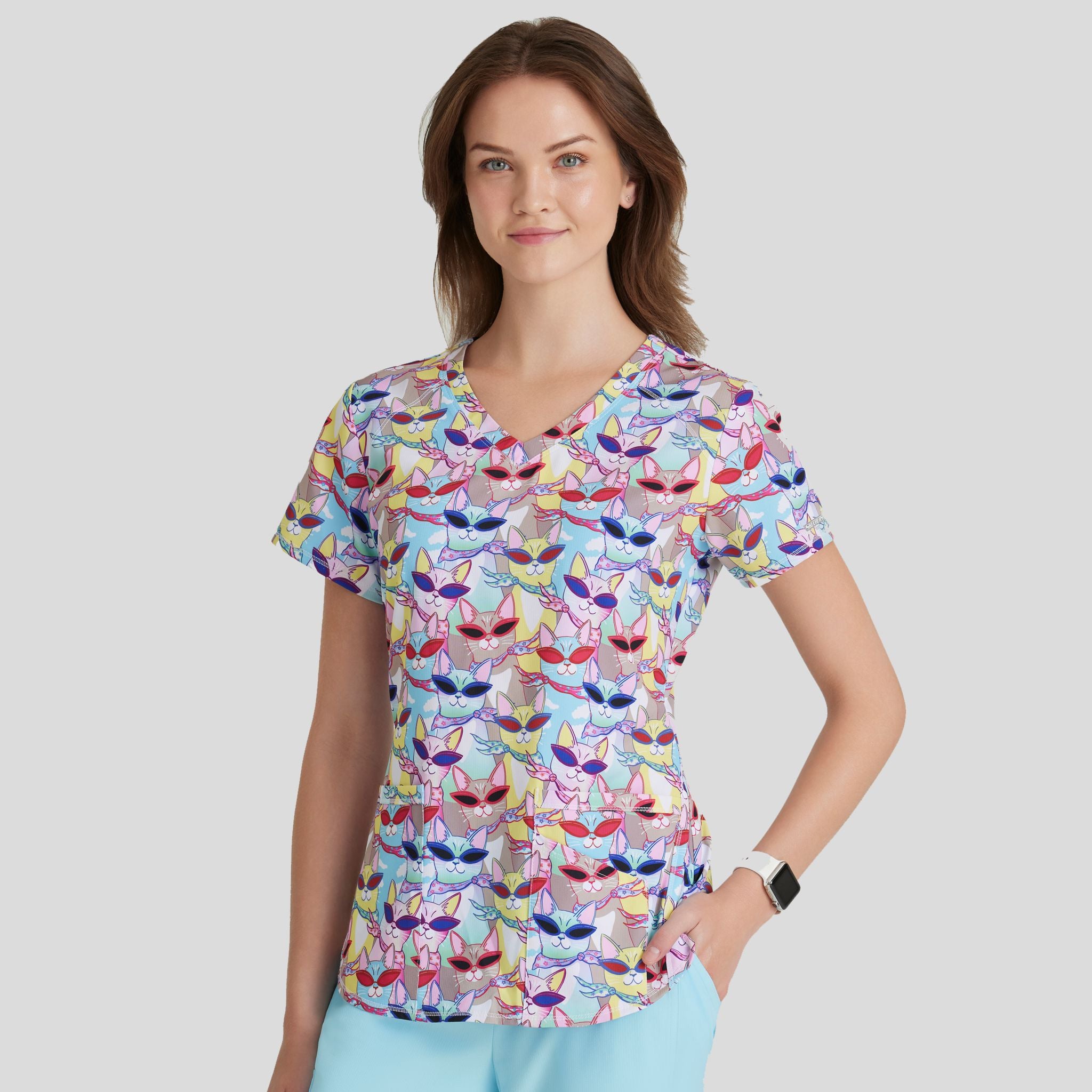 Essence Print Top | Windy Kitty