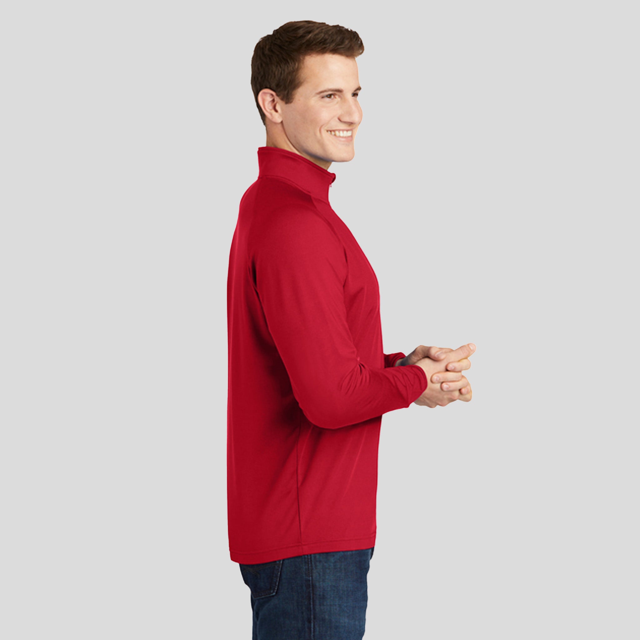 Sport-Wick® Stretch 1/4-Zip Pullover | True Red