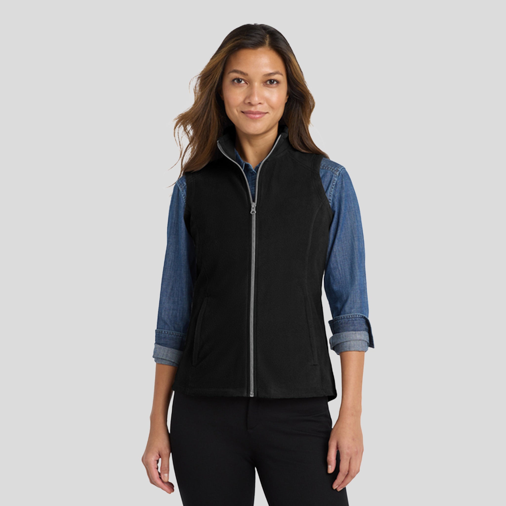 Women's Microfleece Vest | Black