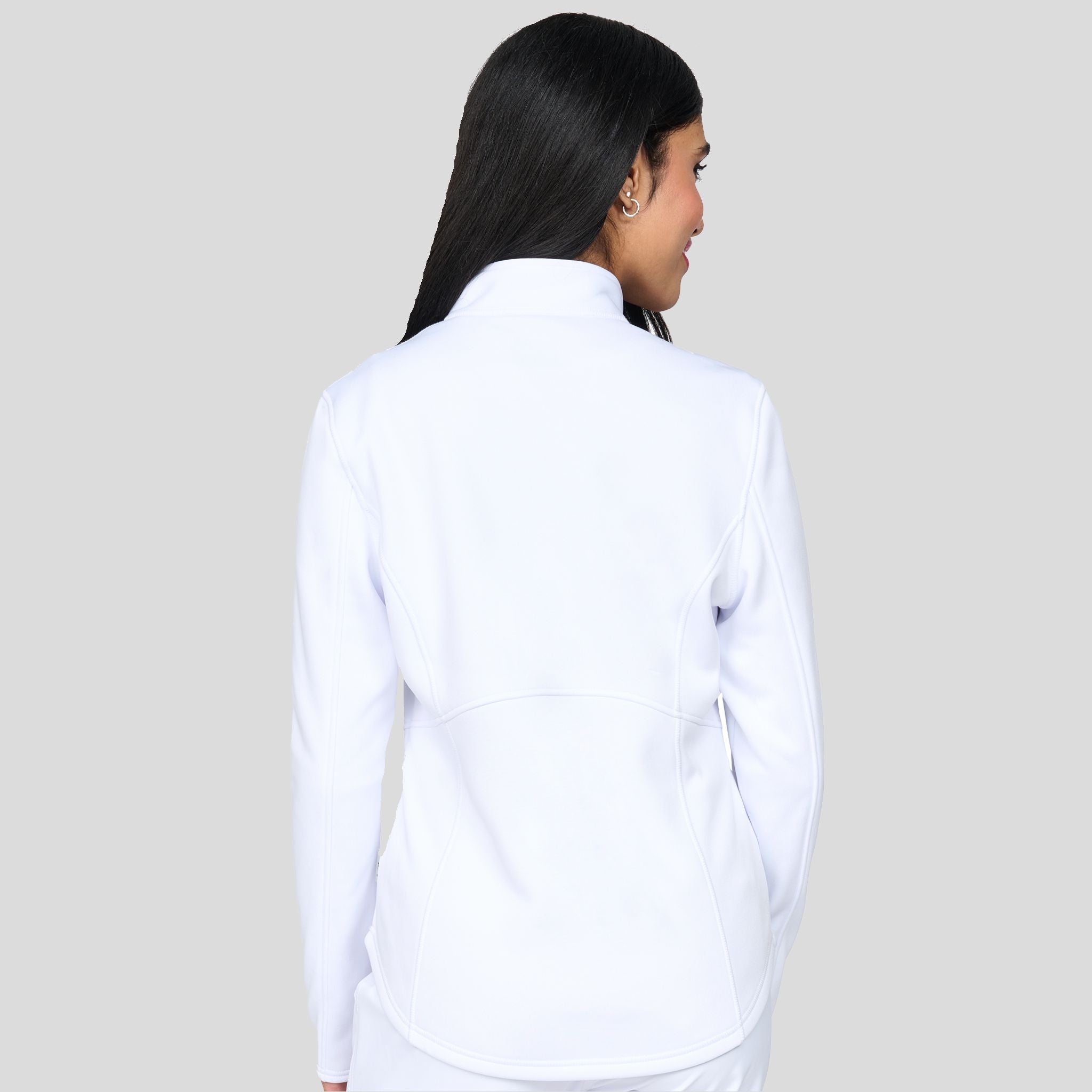 Megan Bonded Fleece Jacket | White